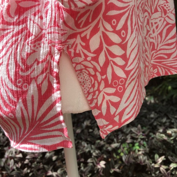 Columbia 100% Cotton Pink/White Tunic Top - Picture 6 of 9